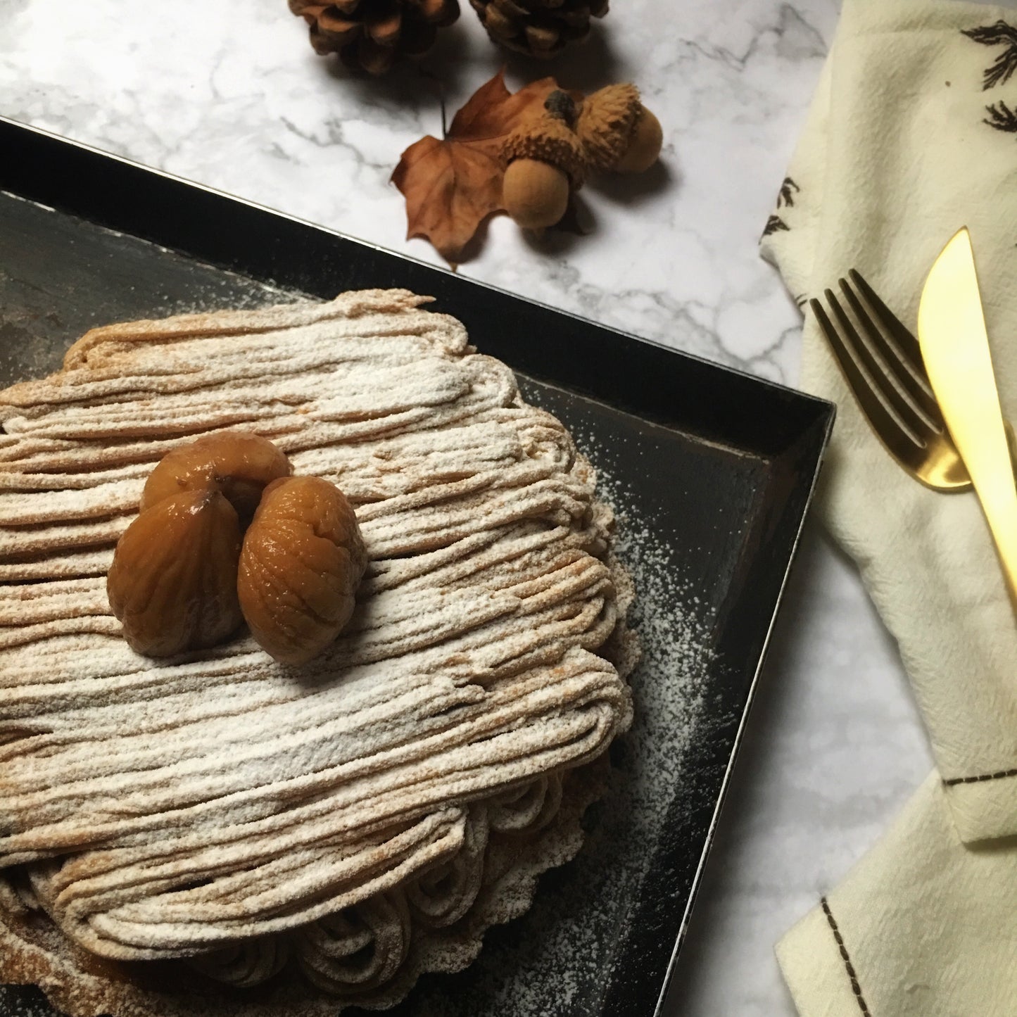 蒙布朗栗子乳酪塔 Cheeses Mont Blanc Tart