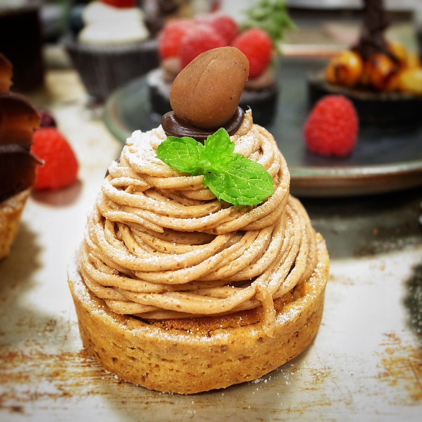 蒙布朗栗子乳酪塔 Cheeses Mont Blanc Tart
